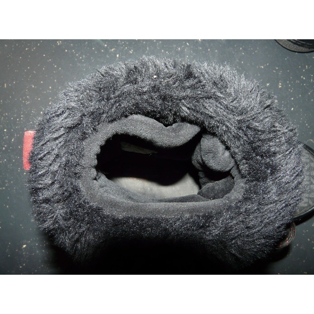Michael Kors Zelda Monogram Logo Snow Boots w/ Faux Fur Black - Women's Size 6 - Picture 8 of 10